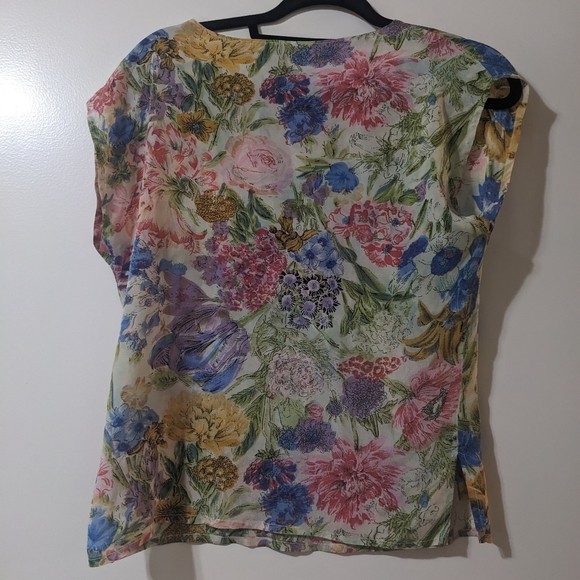 Floral silk shirt - Picture 6 of 8